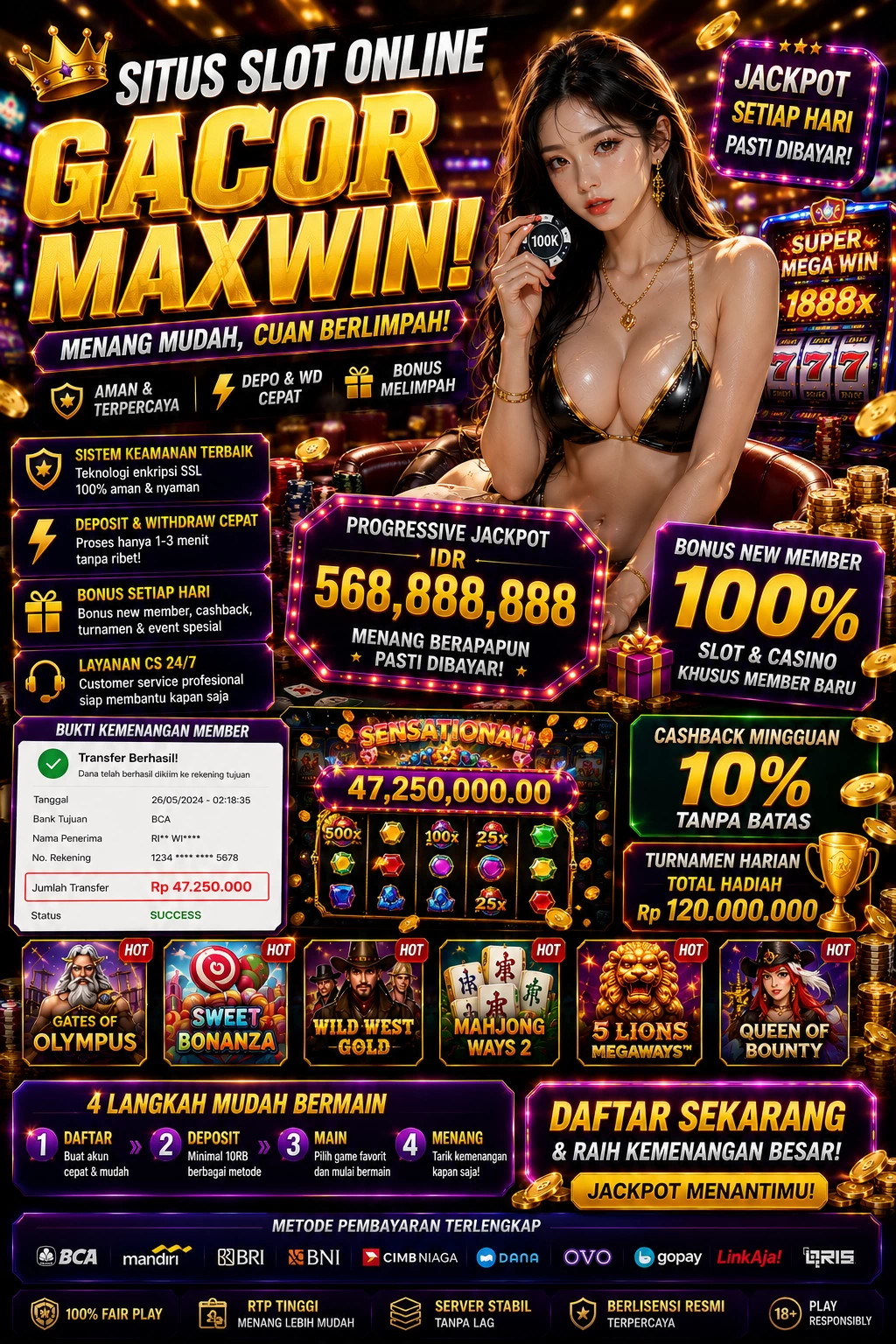 Main asia77q.com Menang Jackpot Besar